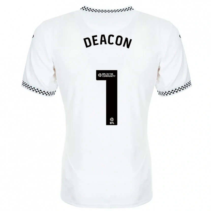 Danxen Dames Chelsea Deacon #1 Wit Oranje Thuisshirt Thuistenue 2025/26 T-Shirt