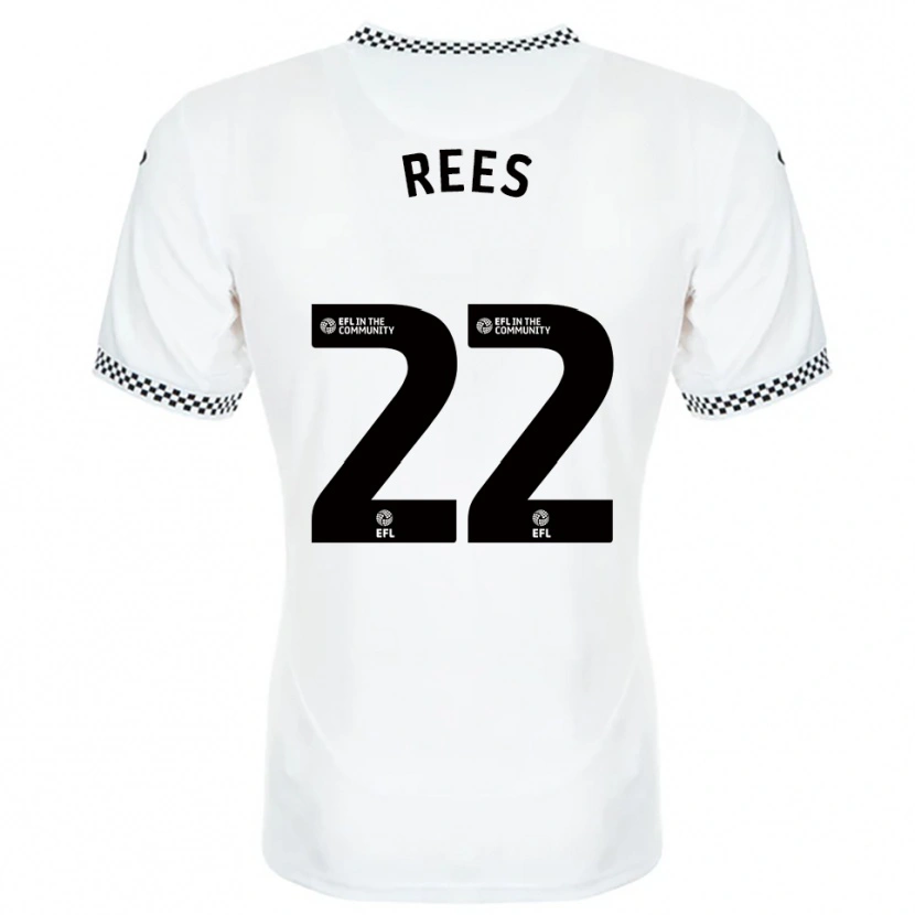 Danxen Dames Nia Rees #22 Wit Oranje Thuisshirt Thuistenue 2025/26 T-Shirt