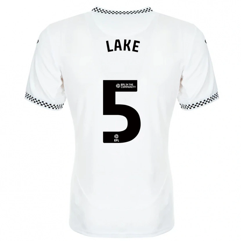 Danxen Dames Ellie Lake #5 Wit Oranje Thuisshirt Thuistenue 2025/26 T-Shirt