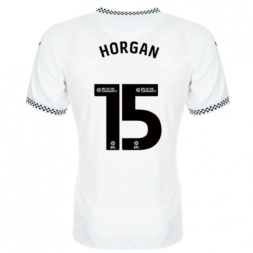 Danxen Dames Gwenan Horgan #15 Wit Oranje Thuisshirt Thuistenue 2025/26 T-Shirt