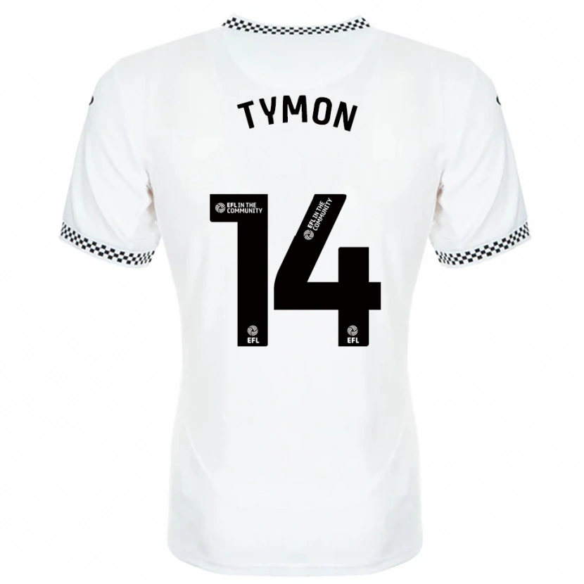 Danxen Dames Josh Tymon #14 Wit Oranje Thuisshirt Thuistenue 2025/26 T-Shirt