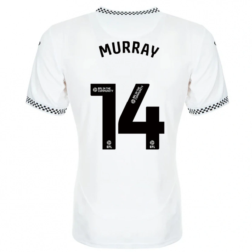 Danxen Dames Maddy Murray #14 Wit Oranje Thuisshirt Thuistenue 2025/26 T-Shirt