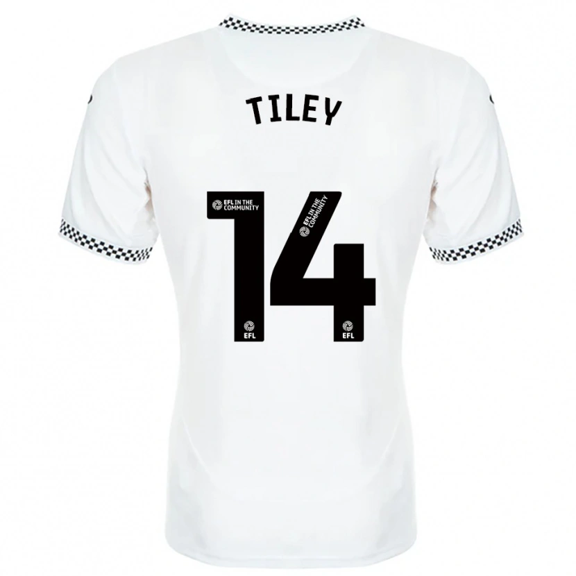 Danxen Dames Chloe Tiley #14 Wit Oranje Thuisshirt Thuistenue 2025/26 T-Shirt
