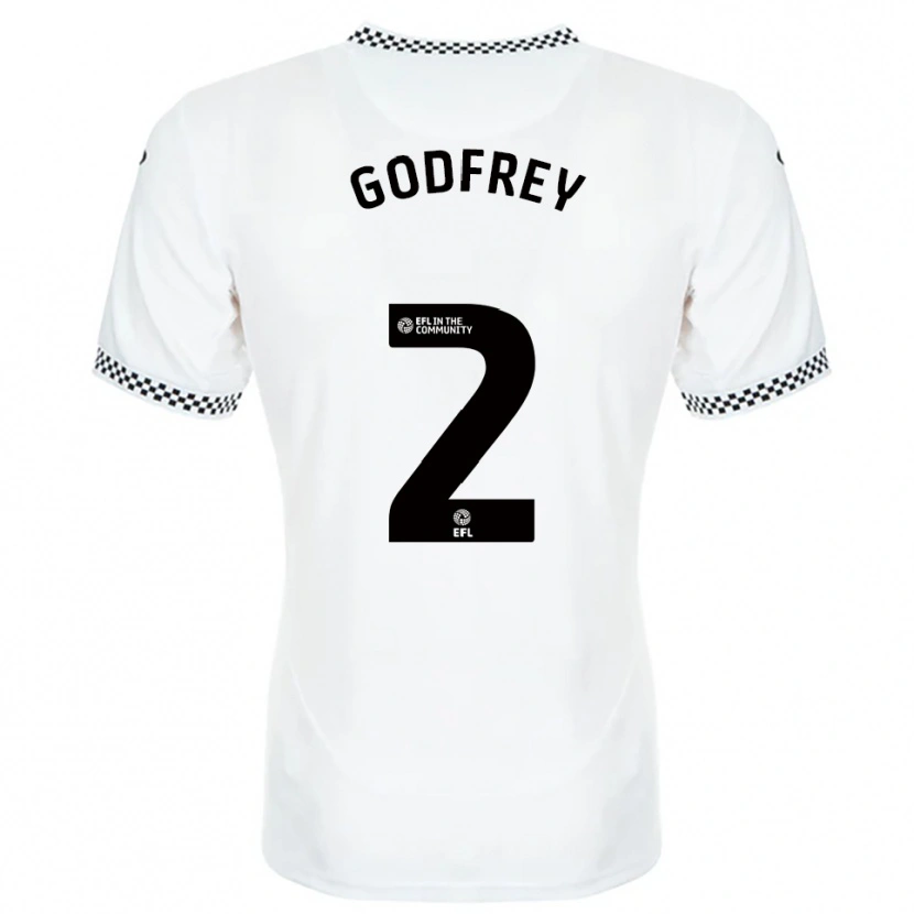 Danxen Dames Alex Godfrey #2 Wit Oranje Thuisshirt Thuistenue 2025/26 T-Shirt