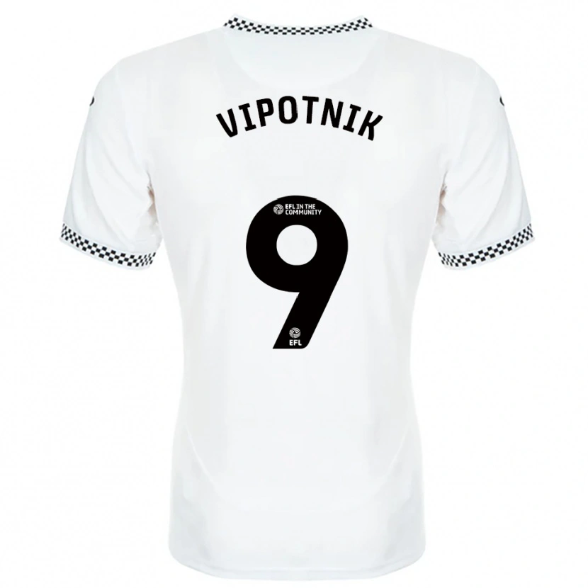 Danxen Dames Zan Vipotnik #9 Wit Oranje Thuisshirt Thuistenue 2025/26 T-Shirt