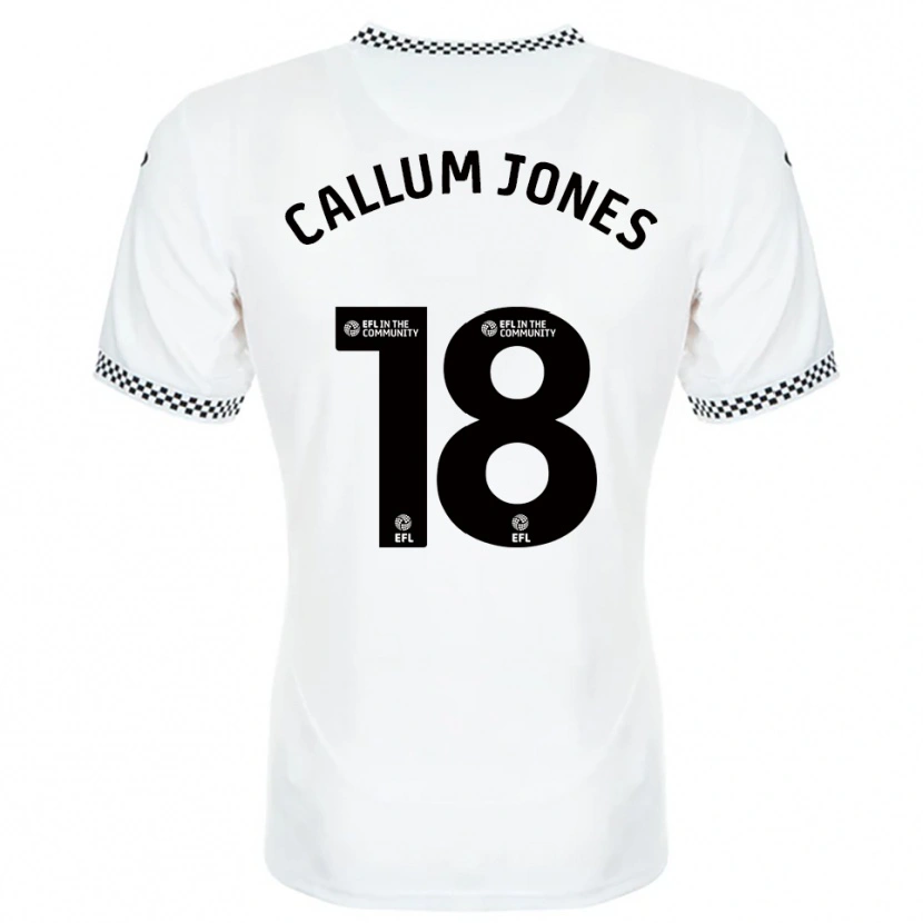 Danxen Dames Callum Jones #18 Wit Oranje Thuisshirt Thuistenue 2025/26 T-Shirt