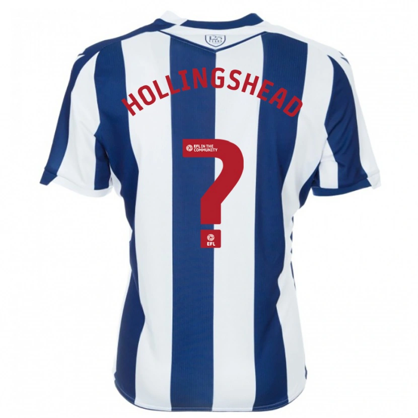 Danxen Dames Ronnie Hollingshead #0 Marine Wit Thuisshirt Thuistenue 2025/26 T-Shirt