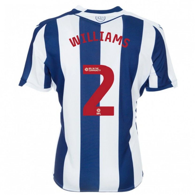 Danxen Dames Alex Williams #2 Marine Wit Thuisshirt Thuistenue 2025/26 T-Shirt