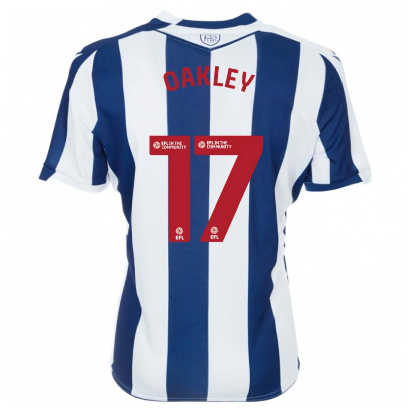 Danxen Dames Rhianne Oakley #17 Marine Wit Thuisshirt Thuistenue 2025/26 T-Shirt