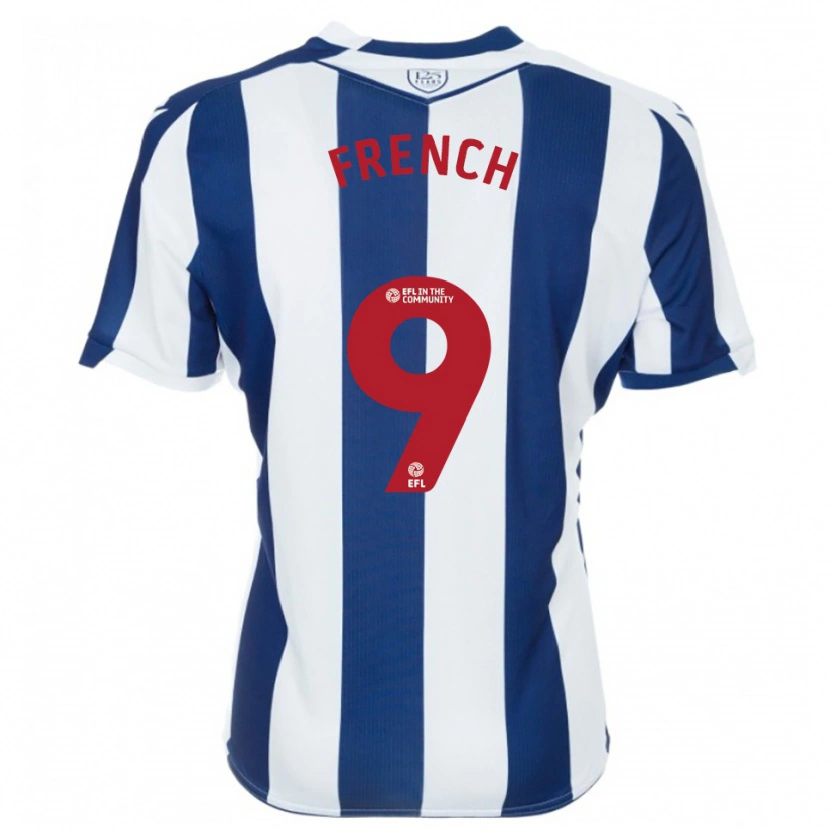 Danxen Dames Harry French #9 Marine Wit Thuisshirt Thuistenue 2025/26 T-Shirt