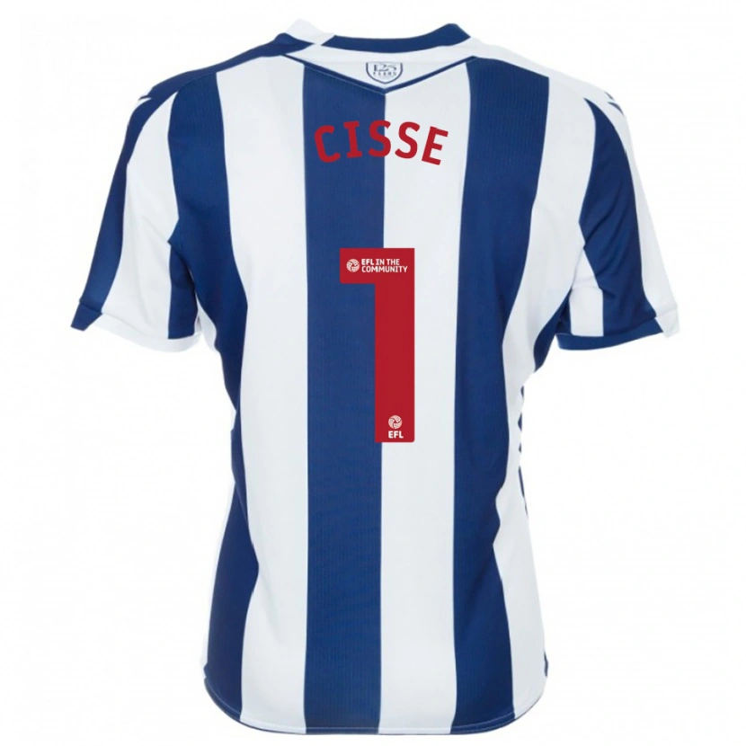 Danxen Dames Ben Cisse #1 Marine Wit Thuisshirt Thuistenue 2025/26 T-Shirt