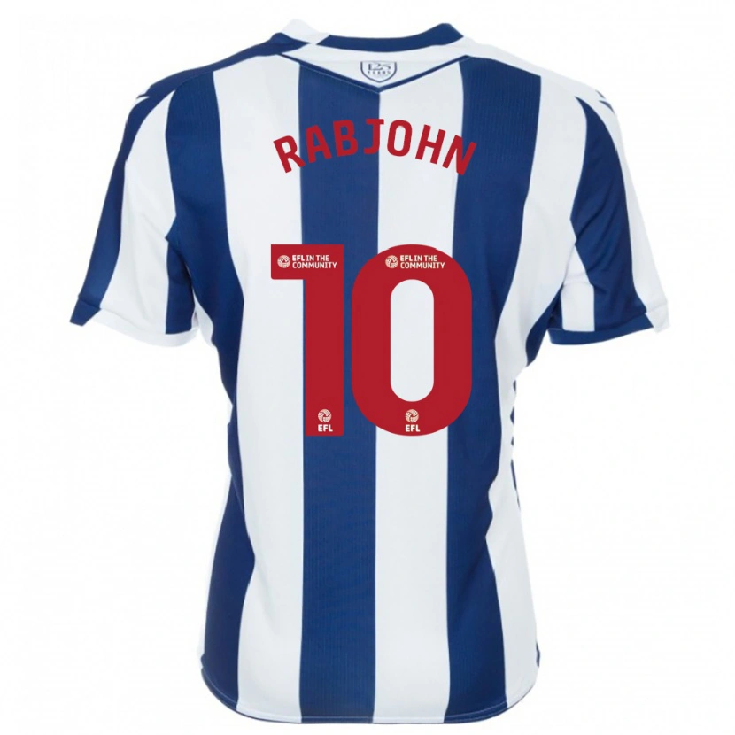 Danxen Dames Olivia Rabjohn #10 Marine Wit Thuisshirt Thuistenue 2025/26 T-Shirt