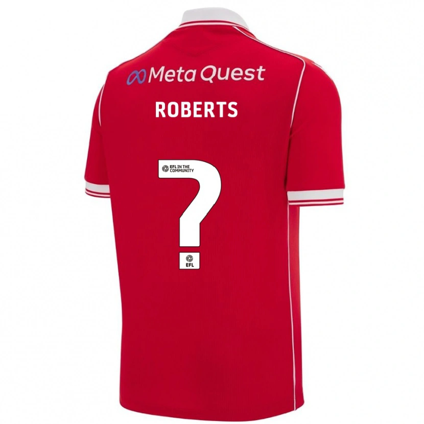 Danxen Dames Hari Roberts #0 Rood Wit Thuisshirt Thuistenue 2025/26 T-Shirt