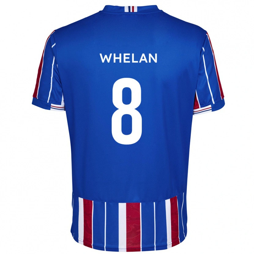 Danxen Dames Callum Whelan #8 Blauw Rood Wit Thuisshirt Thuistenue 2025/26 T-Shirt