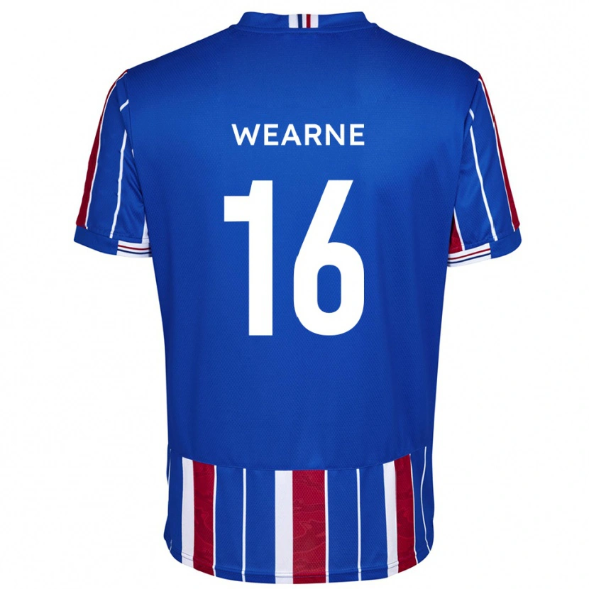 Danxen Dames Stephen Wearne #16 Blauw Rood Wit Thuisshirt Thuistenue 2025/26 T-Shirt