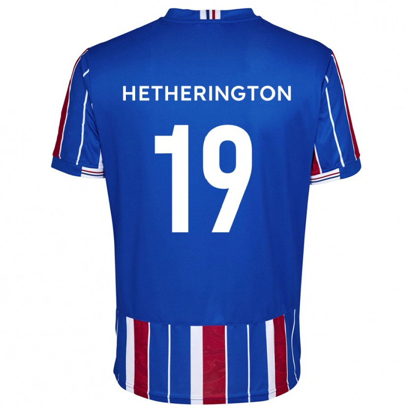 Danxen Dames Sam Hetherington #19 Blauw Rood Wit Thuisshirt Thuistenue 2025/26 T-Shirt