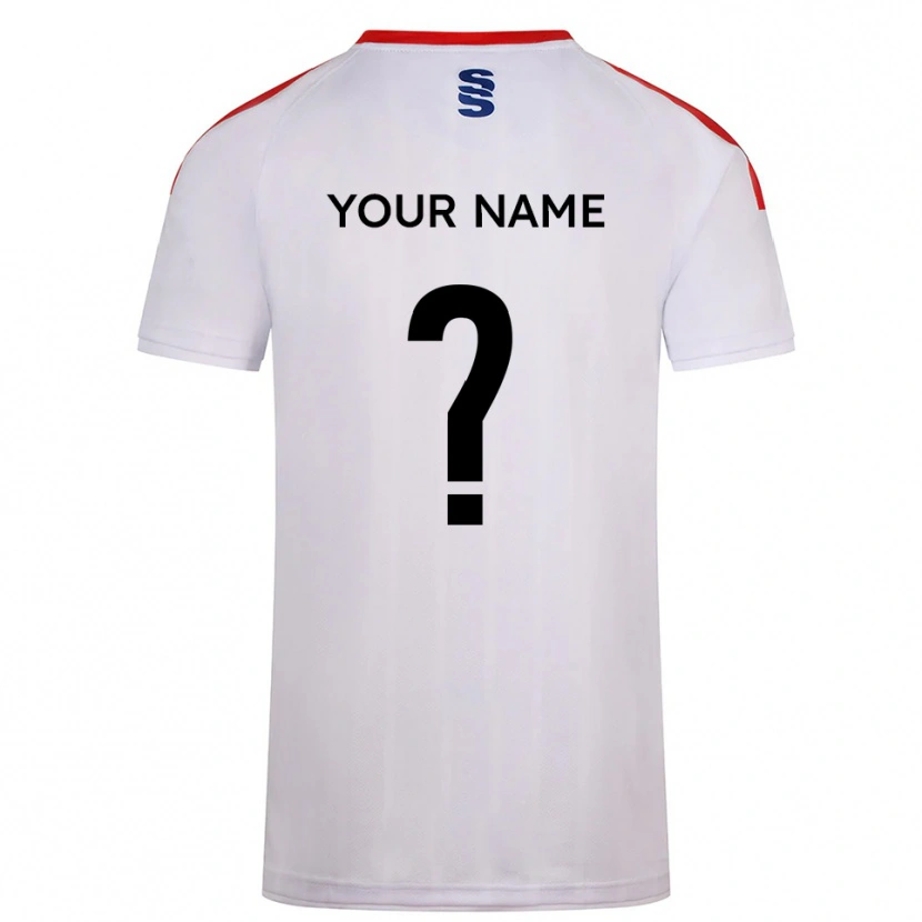 Danxen Dames Uw Naam #0 Wit Marine Thuisshirt Thuistenue 2025/26 T-Shirt