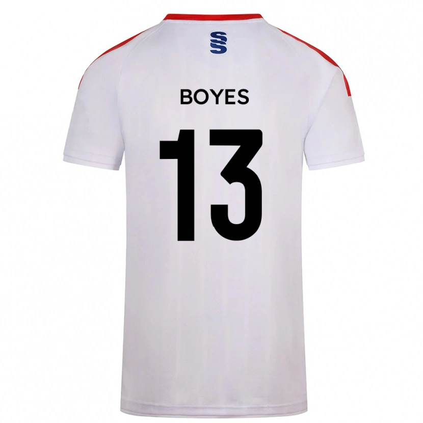 Danxen Dames Patrick Boyes #13 Wit Marine Thuisshirt Thuistenue 2025/26 T-Shirt
