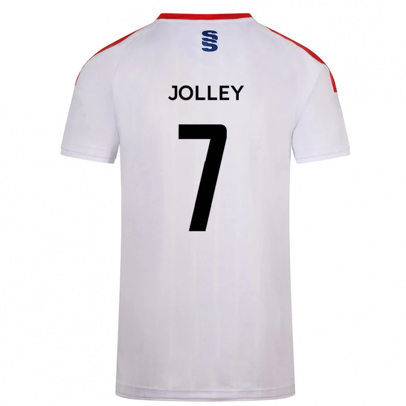 Danxen Dames Charlie Jolley #7 Wit Marine Thuisshirt Thuistenue 2025/26 T-Shirt