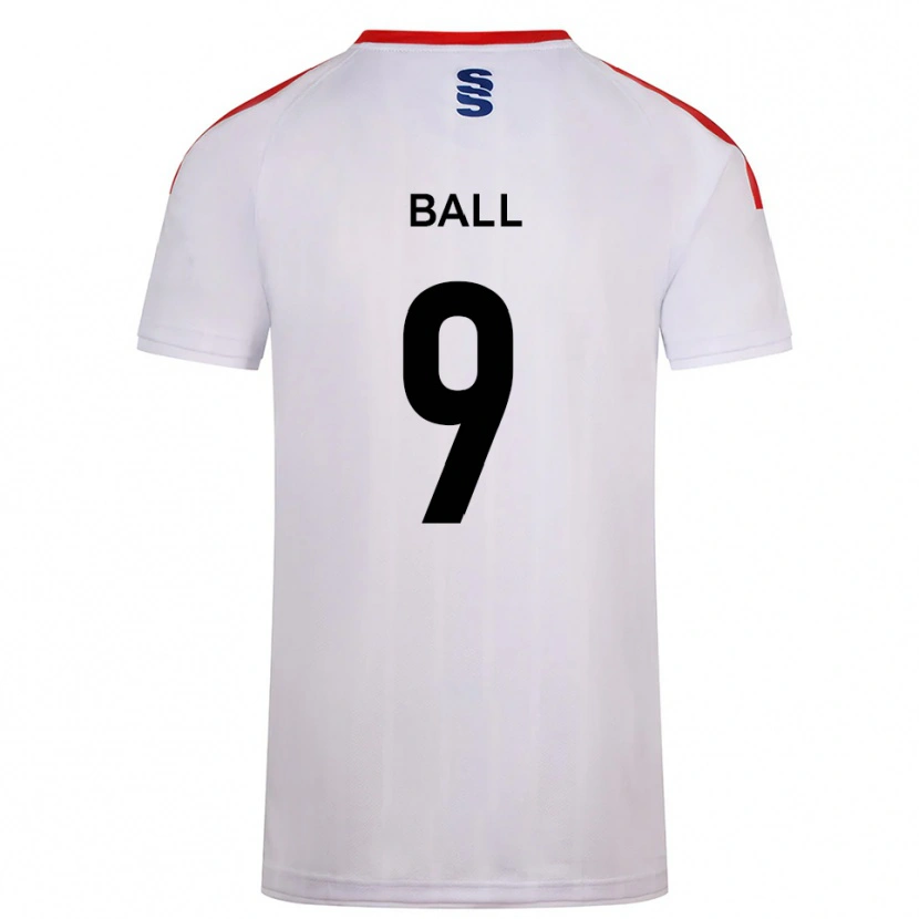 Danxen Dames Theo Ball #9 Wit Marine Thuisshirt Thuistenue 2025/26 T-Shirt