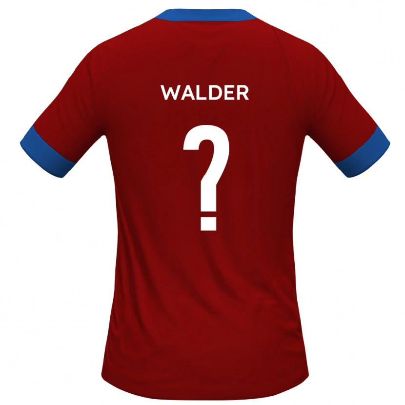 Danxen Dames Alex Walder #0 Rood Blauw Thuisshirt Thuistenue 2025/26 T-Shirt