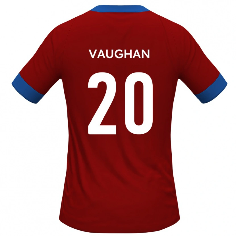 Danxen Dames Haydon Vaughan #20 Rood Blauw Thuisshirt Thuistenue 2025/26 T-Shirt