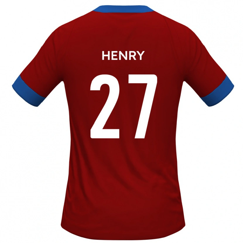 Danxen Dames James Henry #27 Rood Blauw Thuisshirt Thuistenue 2025/26 T-Shirt