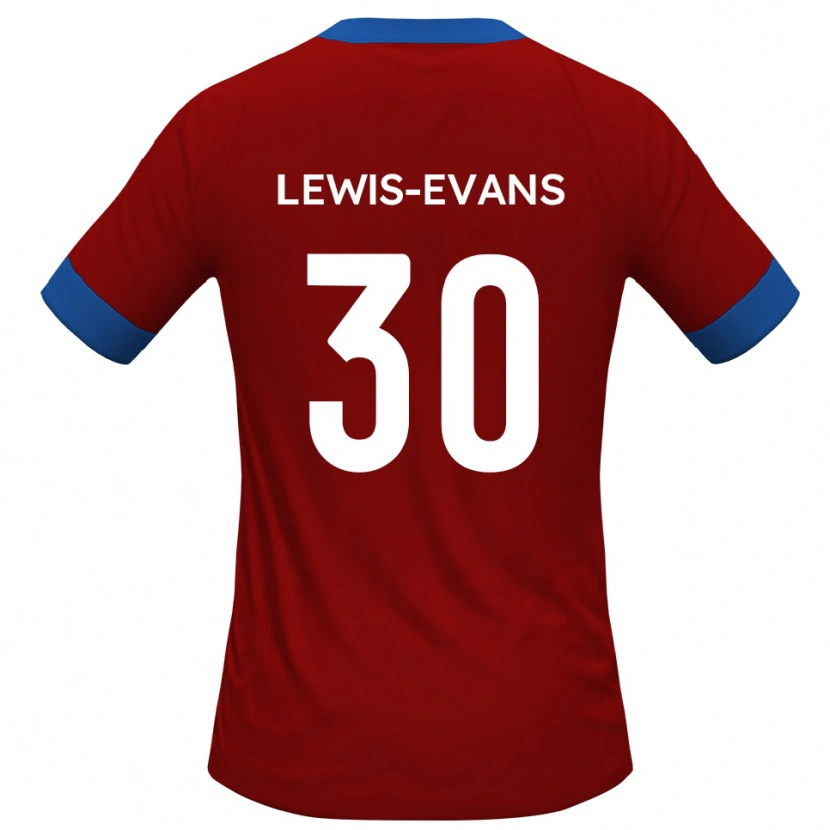 Danxen Dames Joe Lewis-Evans #30 Rood Blauw Thuisshirt Thuistenue 2025/26 T-Shirt