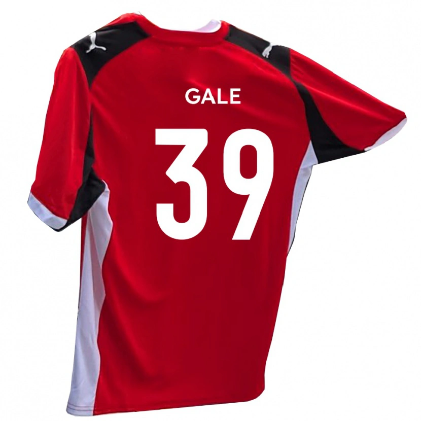 Danxen Dames James Gale #39 Rood Wit Thuisshirt Thuistenue 2025/26 T-Shirt
