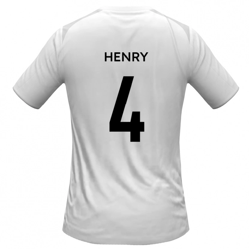 Danxen Dames Aaron Henry #4 Wit Grijs Thuisshirt Thuistenue 2025/26 T-Shirt