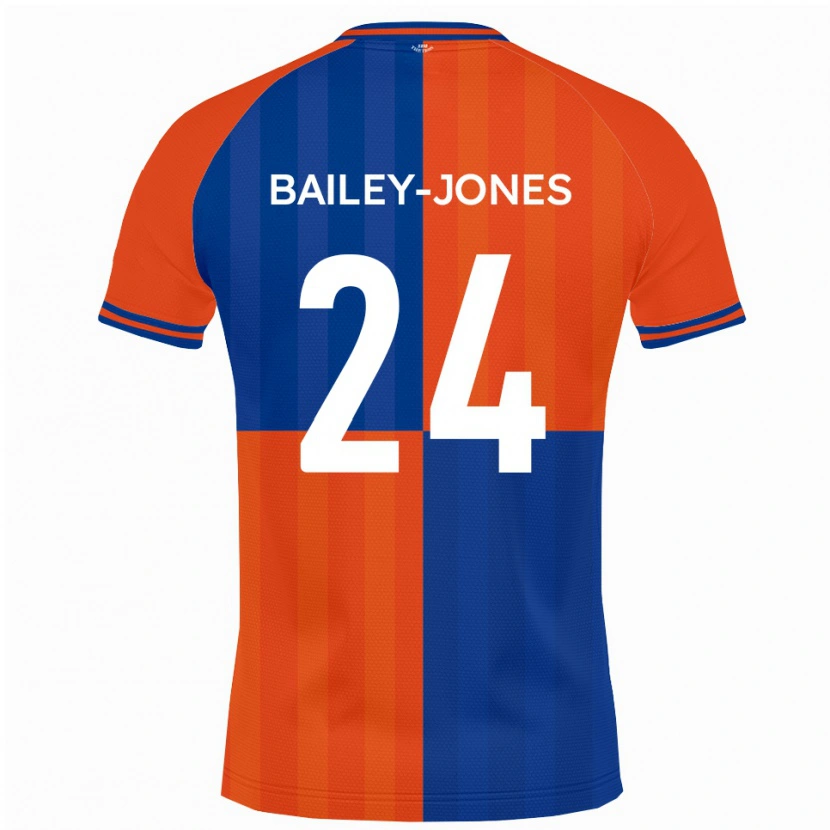 Danxen Dames William Bailey-Jones #24 Oranje Koningsblauw Thuisshirt Thuistenue 2025/26 T-Shirt