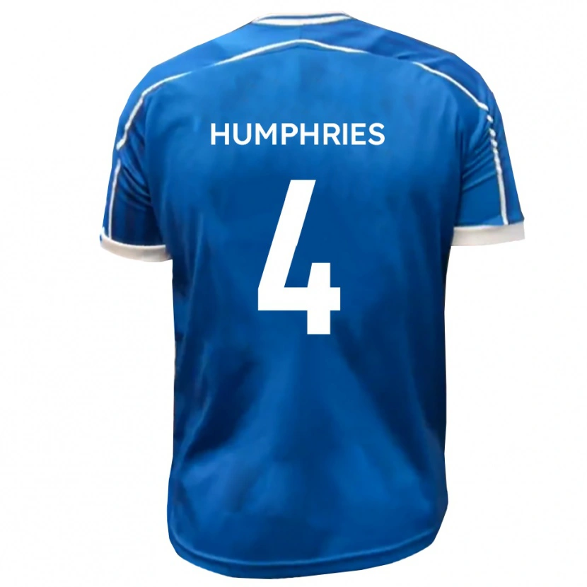 Danxen Dames Lloyd Humphries #4 Blauw Wit Thuisshirt Thuistenue 2025/26 T-Shirt