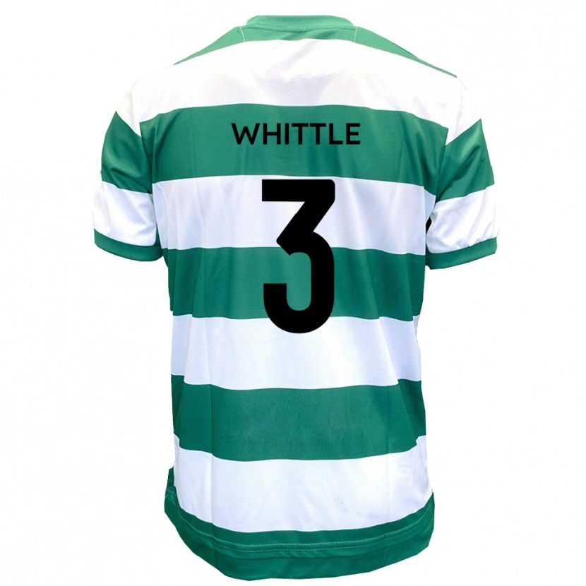 Danxen Dames Alex Whittle #3 Groen Wit Thuisshirt Thuistenue 2025/26 T-Shirt