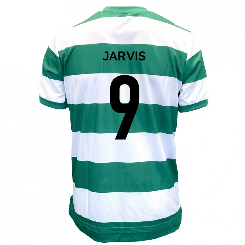 Danxen Dames Aaron Jarvis #9 Groen Wit Thuisshirt Thuistenue 2025/26 T-Shirt