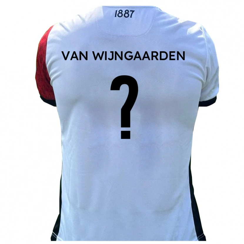 Danxen Dames Stefan Van Wijngaarden #0 Rood Wit Thuisshirt Thuistenue 2025/26 T-Shirt