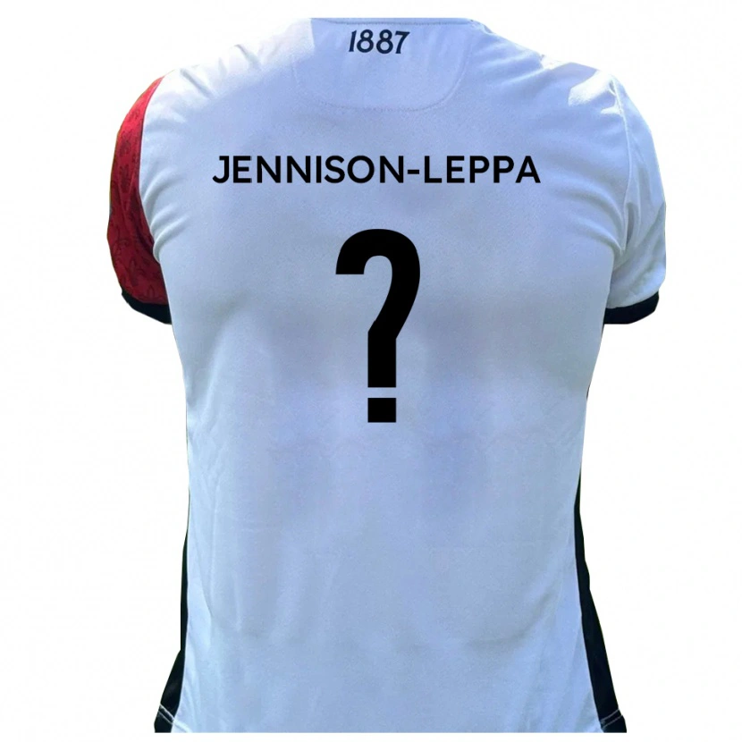 Danxen Dames Joel Jennison-Leppa #0 Rood Wit Thuisshirt Thuistenue 2025/26 T-Shirt