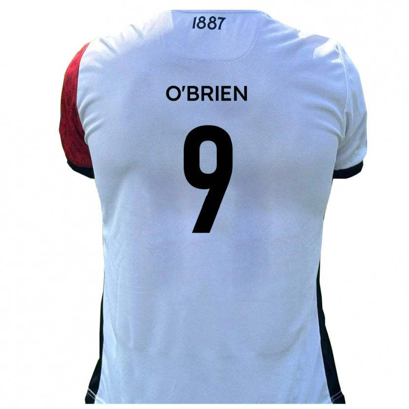 Danxen Dames Aiden O'brien #9 Rood Wit Thuisshirt Thuistenue 2025/26 T-Shirt