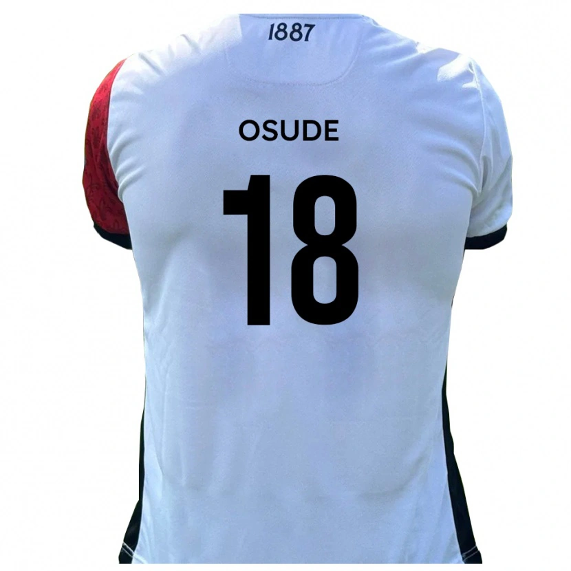 Danxen Dames Joshua Osude #18 Rood Wit Thuisshirt Thuistenue 2025/26 T-Shirt