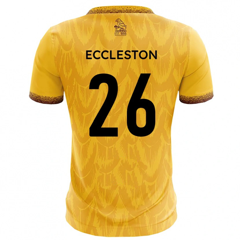 Danxen Dames Junior Eccleston #26 Geel Bruin Thuisshirt Thuistenue 2025/26 T-Shirt