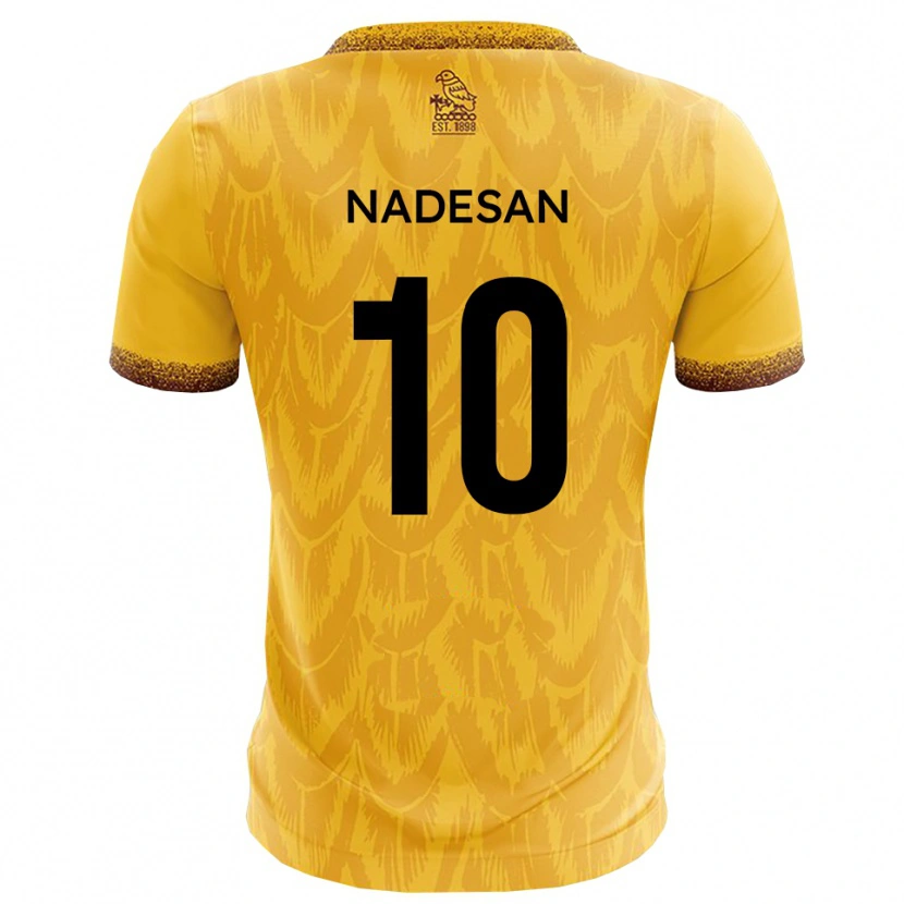 Danxen Dames Ashley Nadesan #10 Geel Bruin Thuisshirt Thuistenue 2025/26 T-Shirt