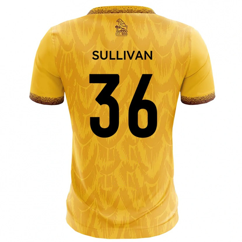 Danxen Dames Cameron Sullivan #36 Geel Bruin Thuisshirt Thuistenue 2025/26 T-Shirt
