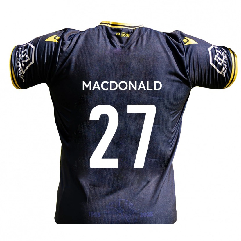 Danxen Dames Beau Macdonald #27 Marine Geel Thuisshirt Thuistenue 2025/26 T-Shirt