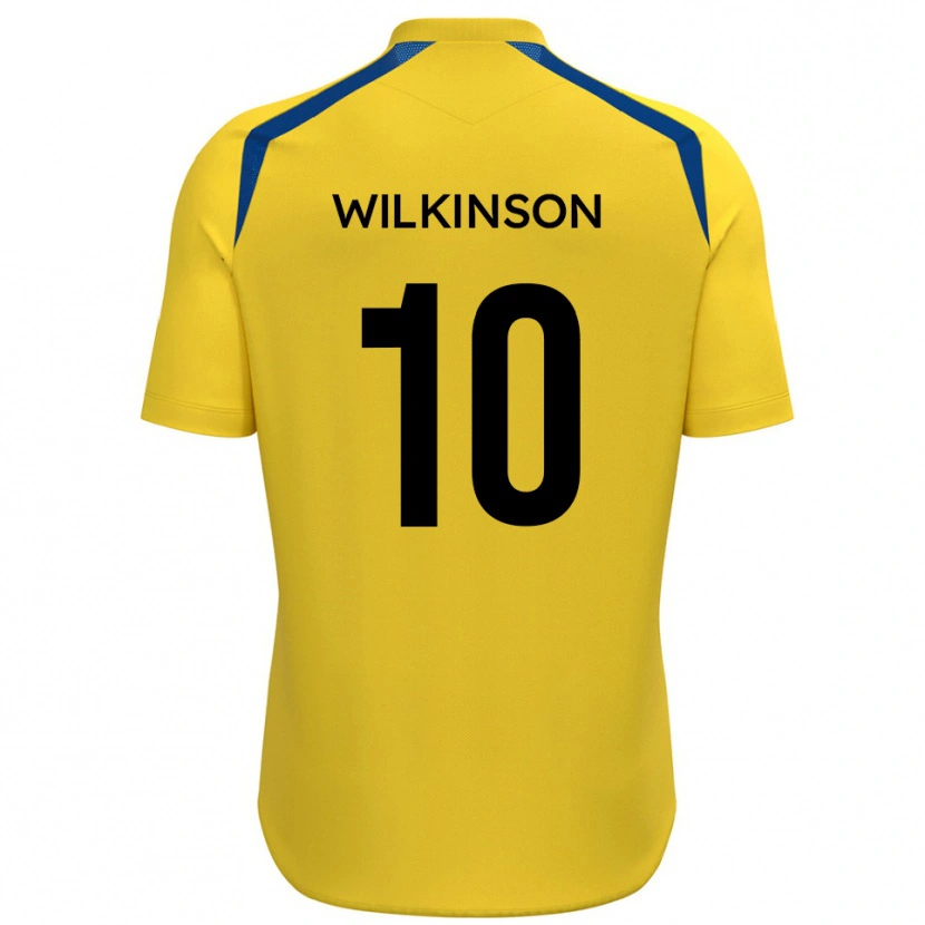 Danxen Dames Conor Wilkinson #10 Geel Blauw Thuisshirt Thuistenue 2025/26 T-Shirt