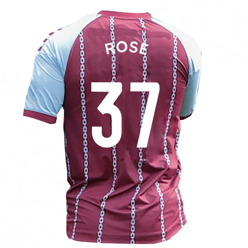 Danxen Dames Oliver Rose #37 Hemelsblauw Roest Rood Thuisshirt Thuistenue 2025/26 T-Shirt