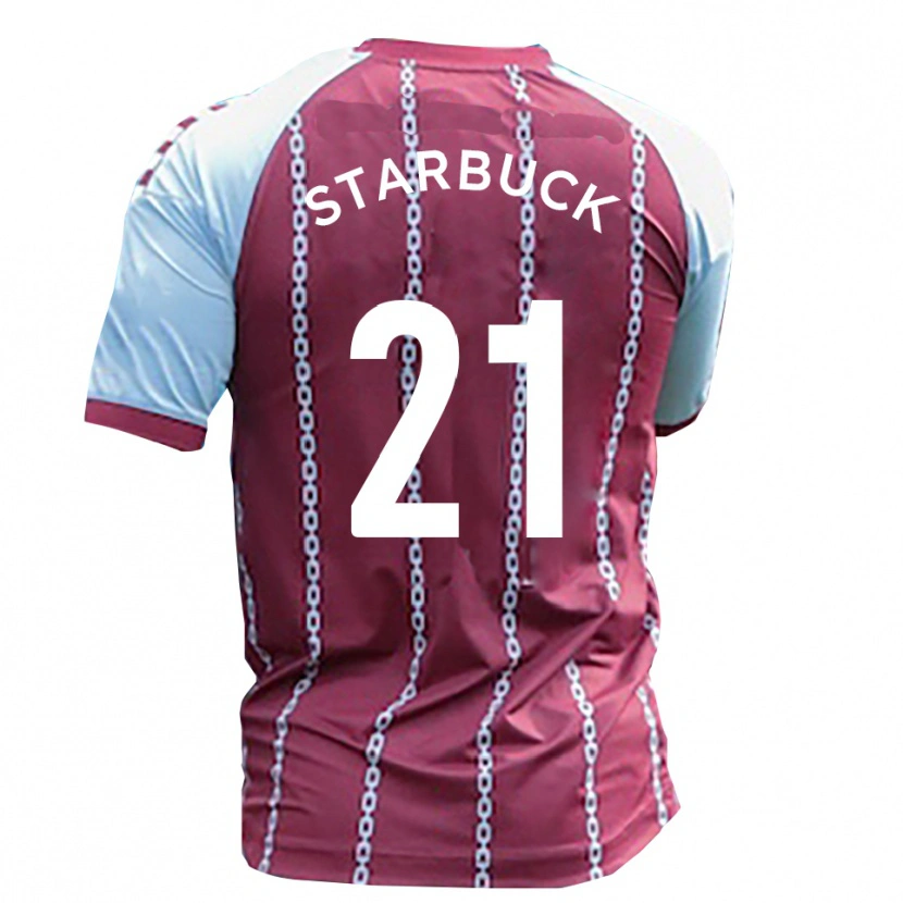 Danxen Dames Joe Starbuck #21 Hemelsblauw Roest Rood Thuisshirt Thuistenue 2025/26 T-Shirt