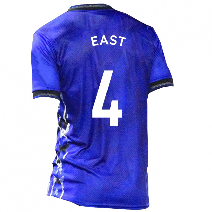 Danxen Dames Ryan East #4 Blauw Wit Thuisshirt Thuistenue 2025/26 T-Shirt