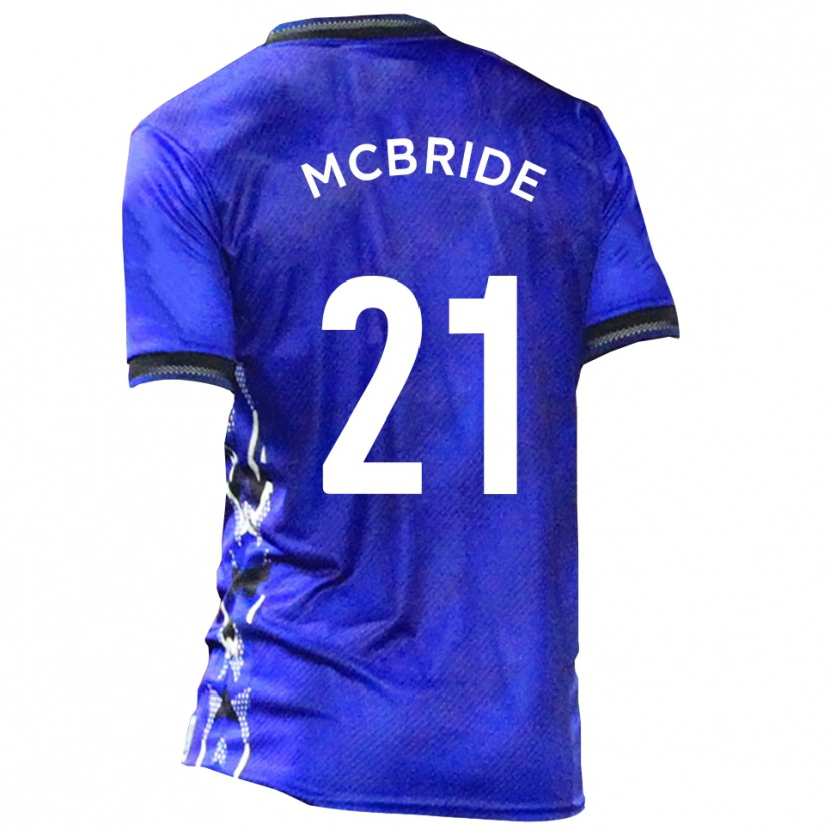 Danxen Dames Connor Mcbride #21 Blauw Wit Thuisshirt Thuistenue 2025/26 T-Shirt