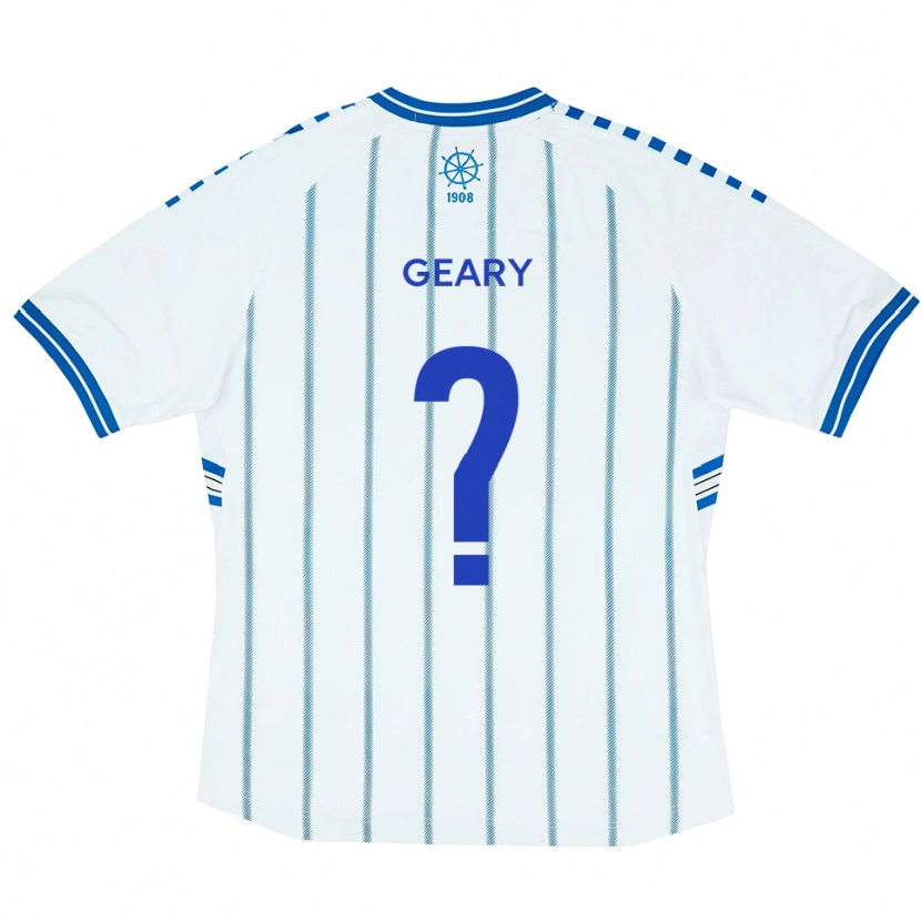 Danxen Dames Anya Geary #0 Wit Blauw Thuisshirt Thuistenue 2025/26 T-Shirt