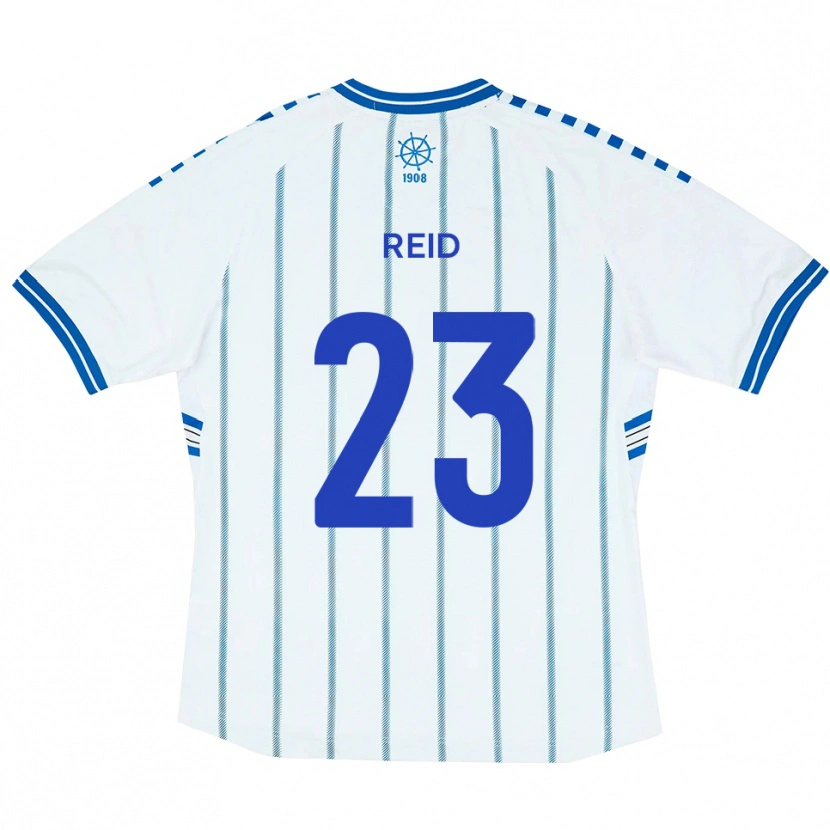 Danxen Dames Alex Reid #23 Wit Blauw Thuisshirt Thuistenue 2025/26 T-Shirt