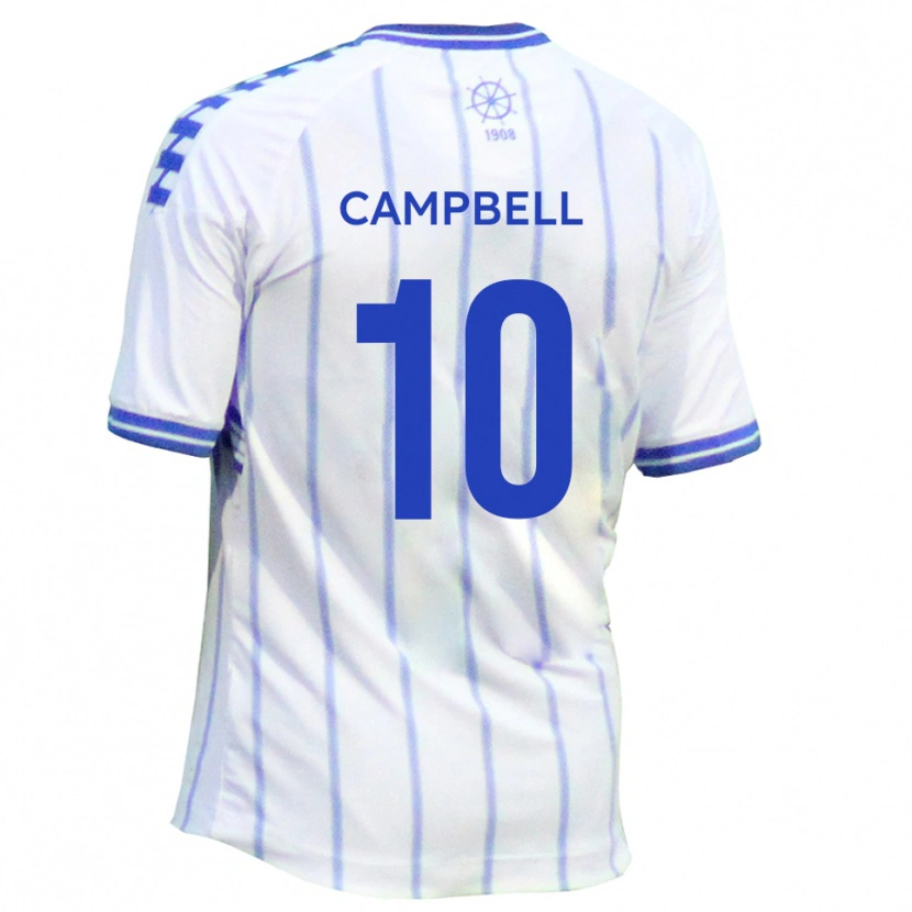 Danxen Dames Adam Campbell #10 Wit Blauw Thuisshirt Thuistenue 2025/26 T-Shirt